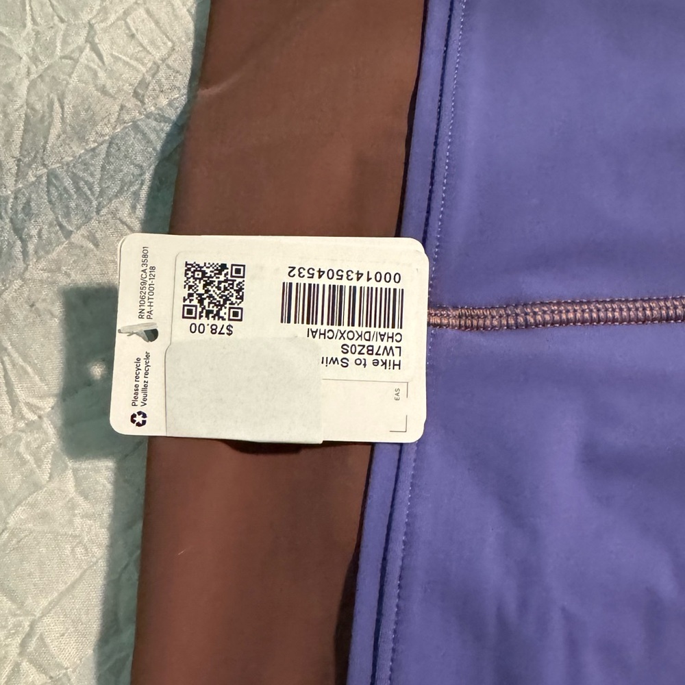 NWT Lululemon Hike to Swim Short 6"